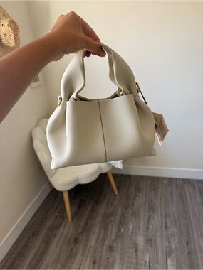 POLENE NEUF MINI BAG IN CHALK